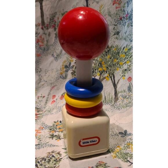 Little Tikes Vintage Baby Rattle Red/White/Blue/Yellow Toy - Picture 1 of 4